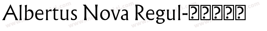 Albertus Nova Regul字体转换